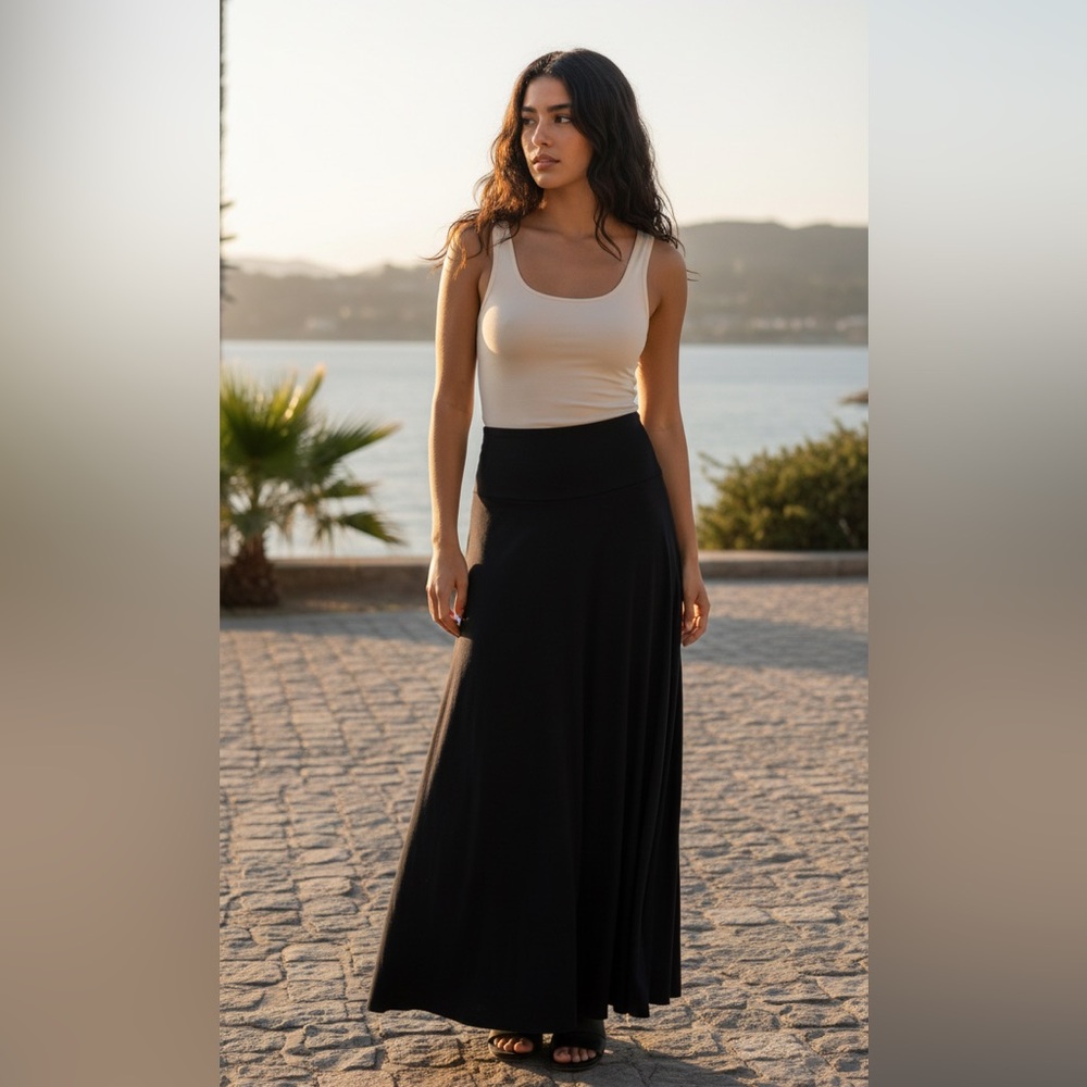Maxi black skirt